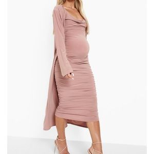 Boohoo Maternity Dress and Duster